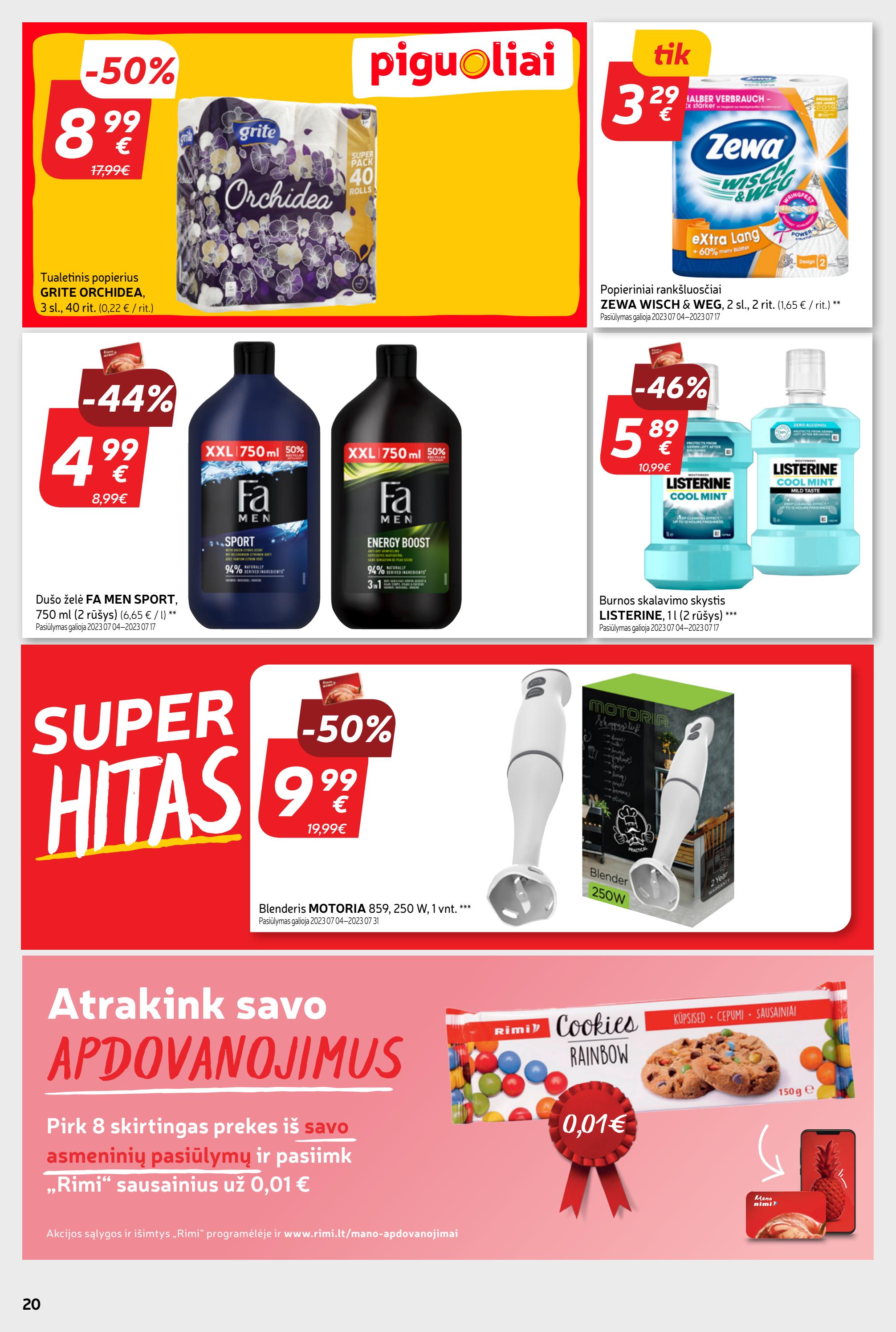 Rimi savaitinis leidinys akcijos nuo 
  2023-07-04 iki 
  2023-07-10 | Leidinukas.lt puslapis 20