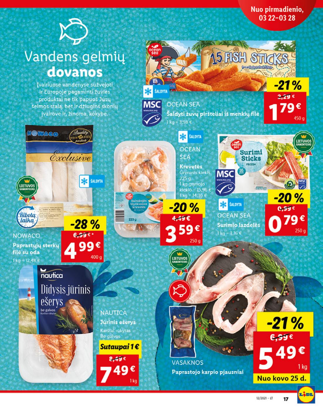 Lidl maisto prekių pasiūlymai akcijos nuo 
  2021-03-22 iki 
  2021-03-28 | Leidinukas.lt puslapis 17