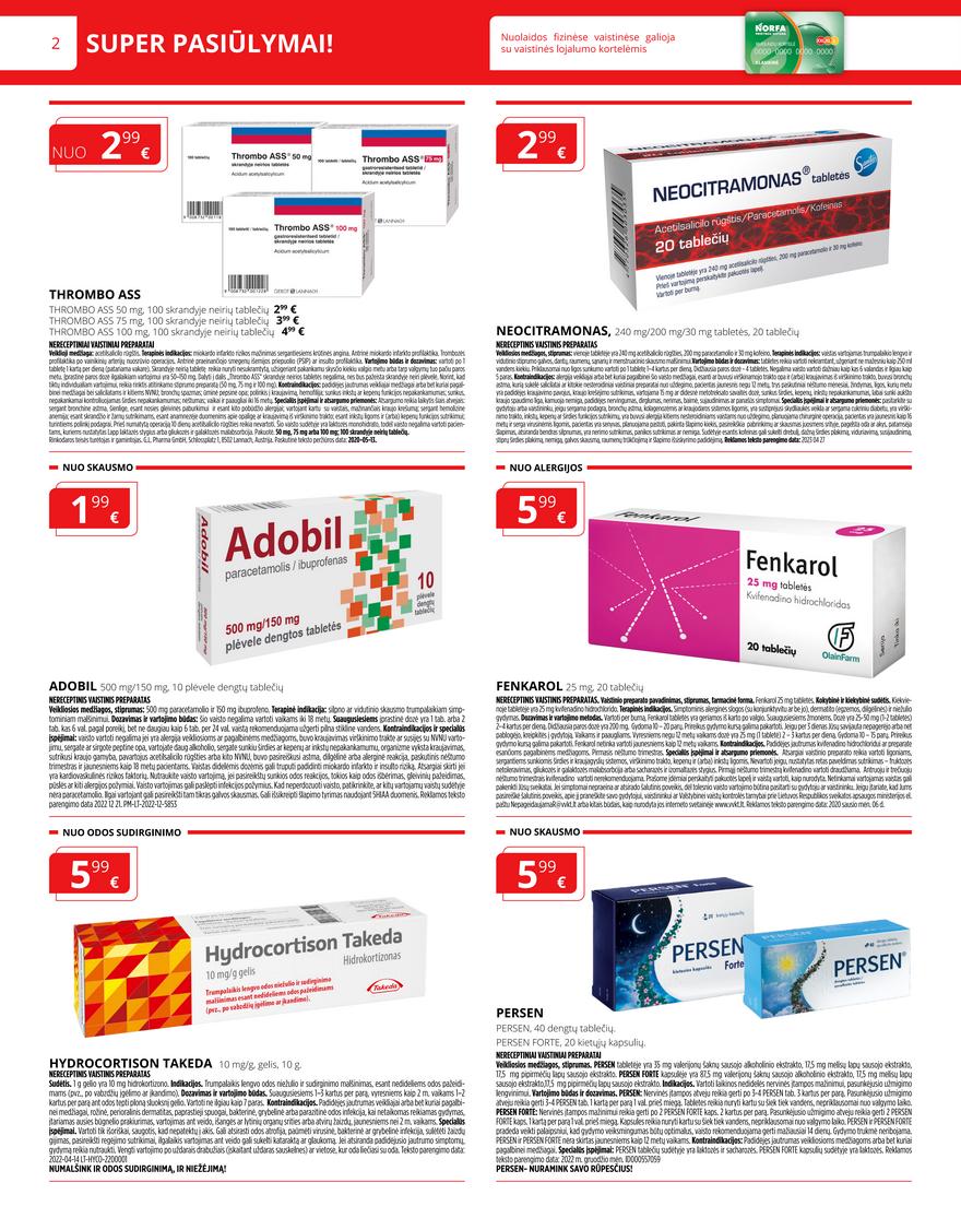 Norfos vaistinės leidinys akcijos nuo 
  2023-08-01 iki 
  2023-08-31 | Leidinukas.lt puslapis 2