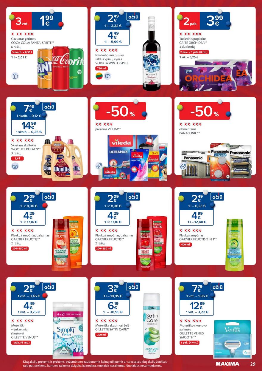 Maxima savaitinis leidinys 46 akcijos nuo
2024-11-12 iki
2024-11-18 | Leidinukas.lt puslapis 29