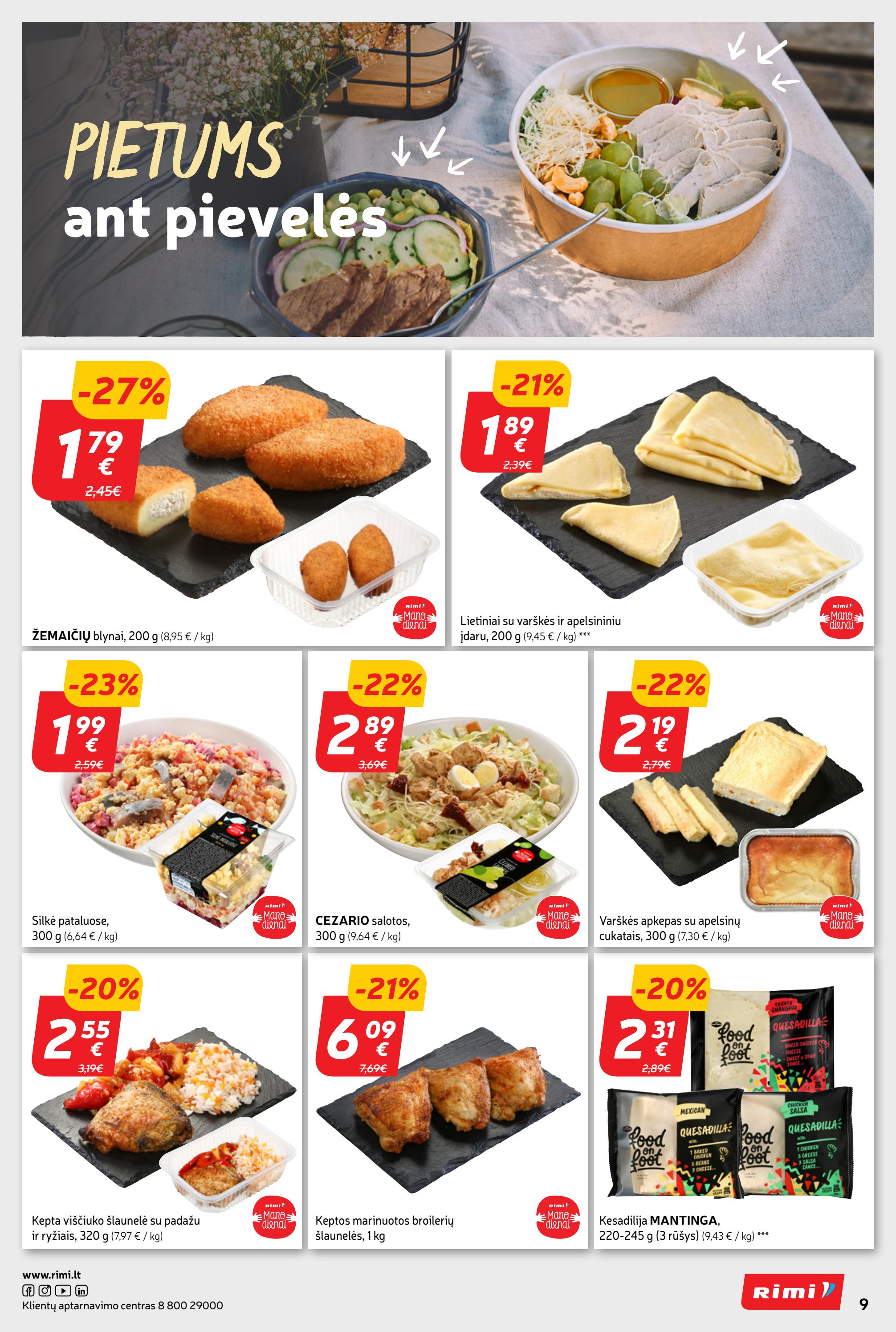 Rimi savaitinis leidinys akcijos nuo 
  2023-07-04 iki 
  2023-07-10 | Leidinukas.lt puslapis 9