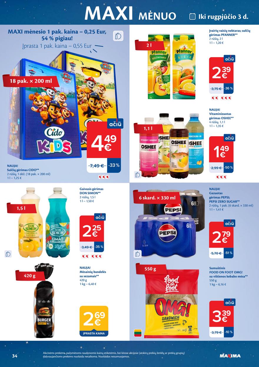 Maxima leidinys akcijos nuo 
  2026-07-21 iki 
  2026-07-27 | Leidinukas.lt puslapis 34