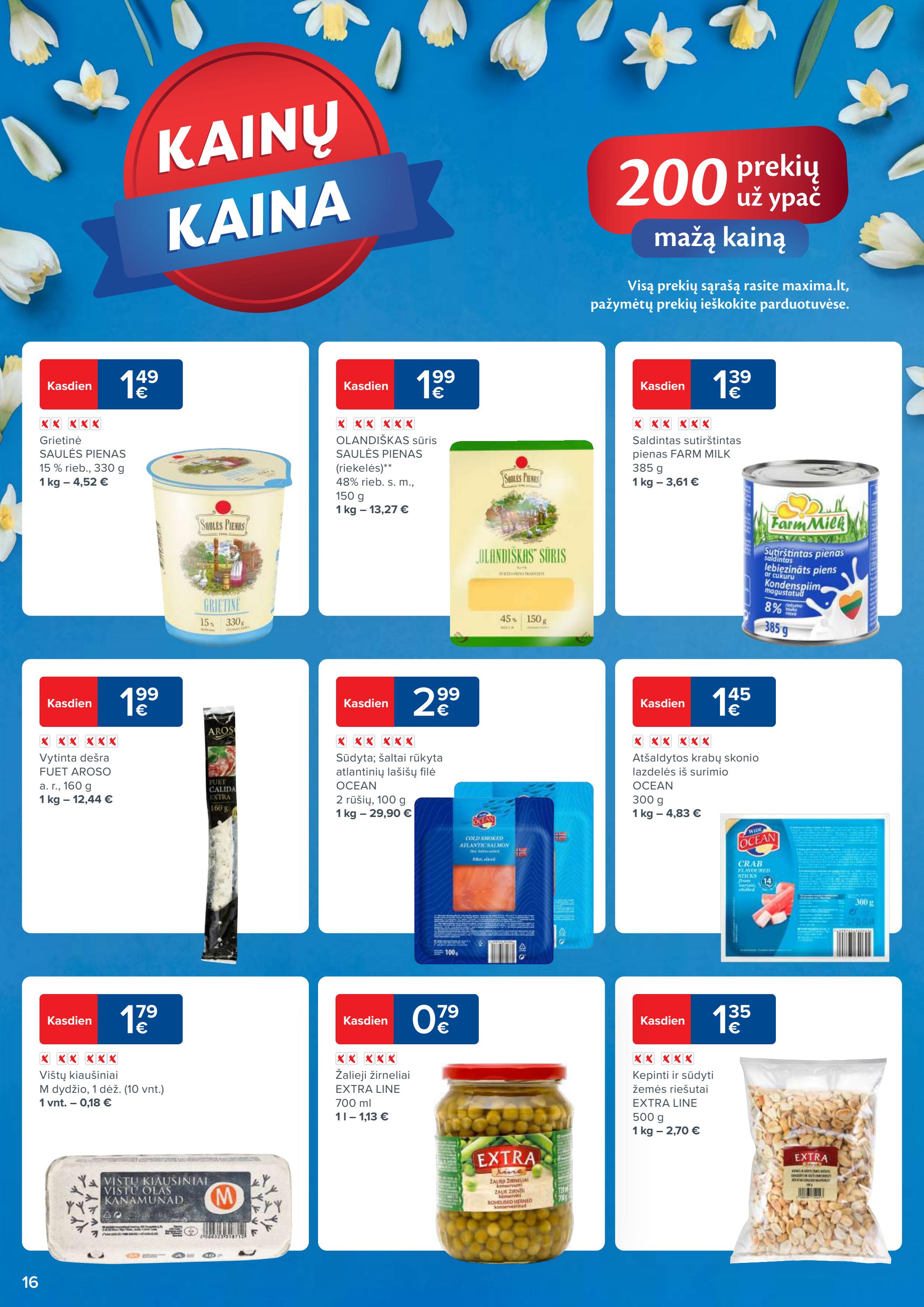 Maxima kaininis leidinys akcijos nuo 
  2023-03-14 iki 
  2023-03-20 | Leidinukas.lt puslapis 16