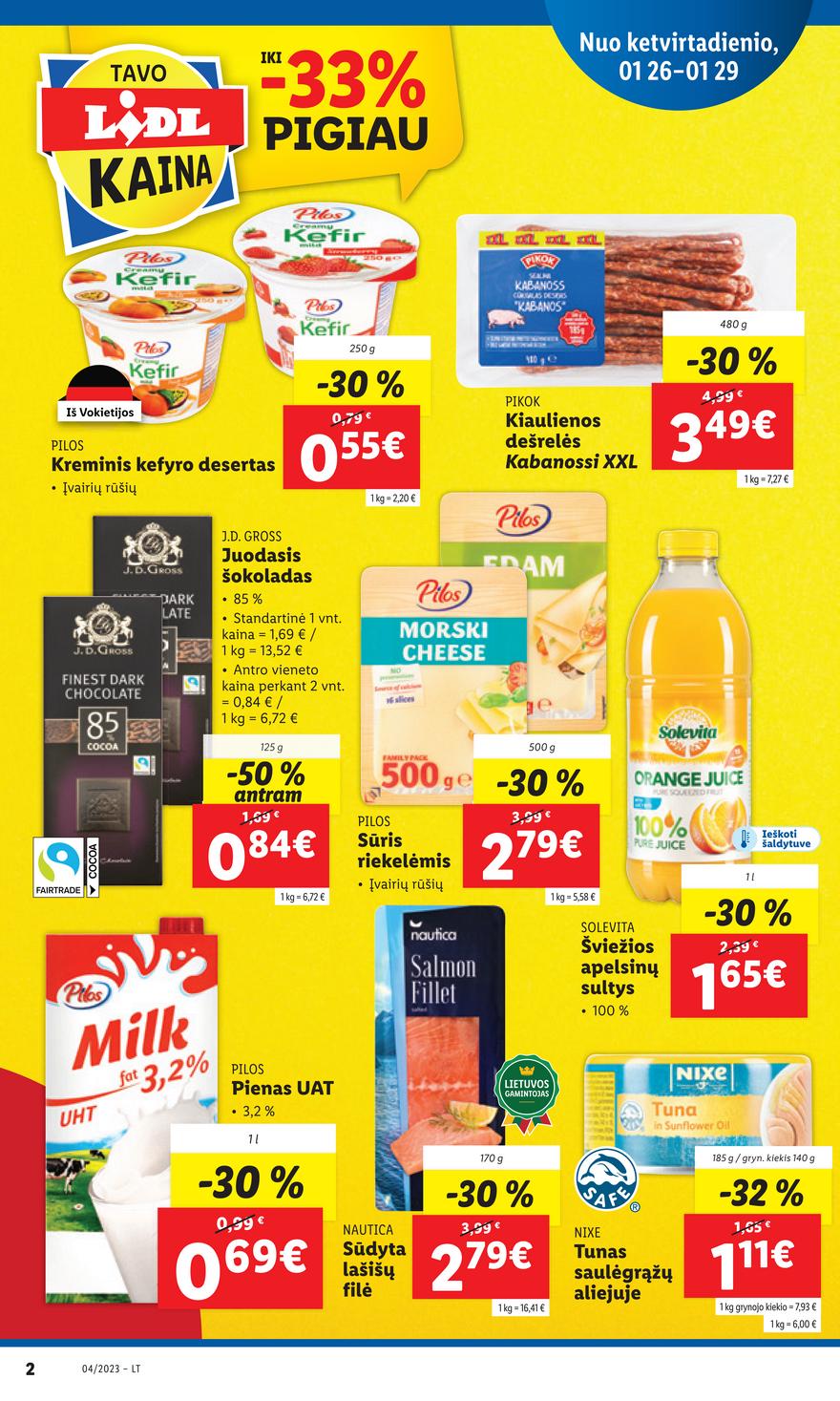 Lidl maisto prekių leidinys akcijos nuo 
  2023-01-26 iki 
  2023-01-29 | Leidinukas.lt puslapis 2