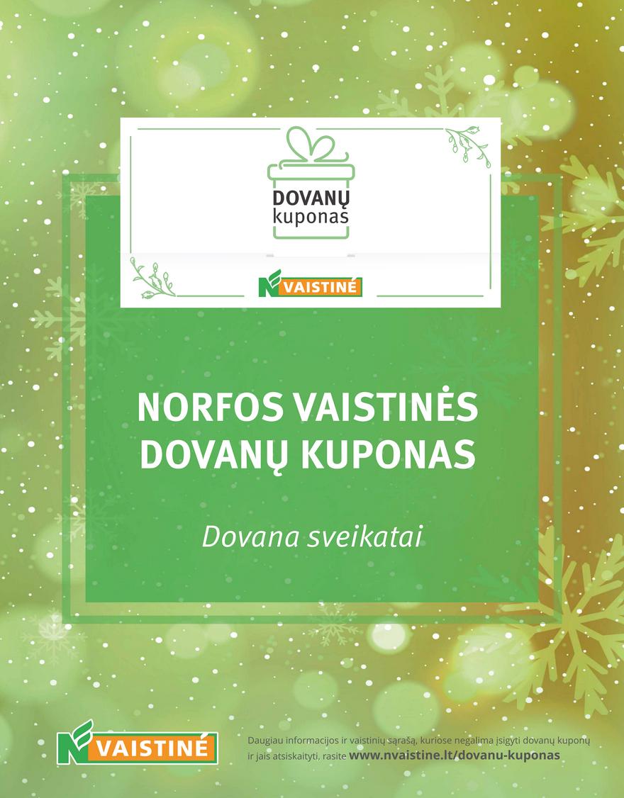 Norfos vaistinės leidinys akcijos nuo 
  2021-12-01 iki 
  2021-12-31 | Leidinukas.lt puslapis 32