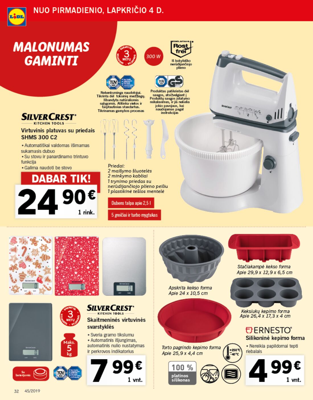 Lidl savaitinis leidinys akcijos nuo 
  2019-11-04 iki 
  2019-11-10 | Leidinukas.lt puslapis 32