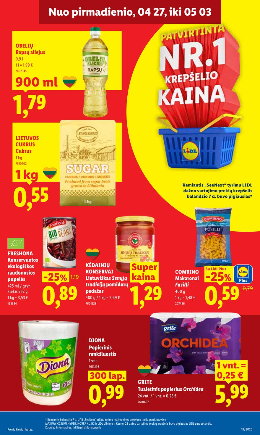 Lidl leidinys naujas akcijos nuo 
  2026-04-27 iki 
  2026-05-03 | Leidinukas.lt puslapis 17