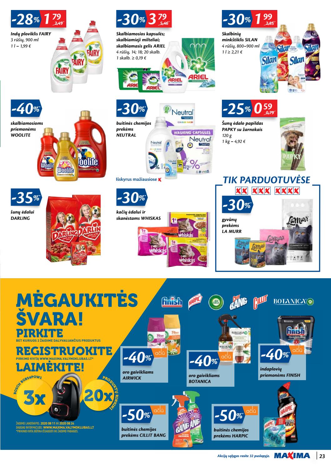 Maxima kaininis leidinys akcijos nuo 
  2020-08-11 iki 
  2020-08-17 | Leidinukas.lt puslapis 23