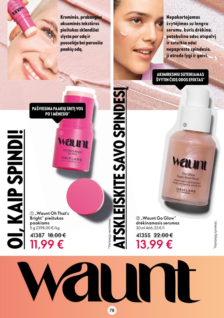 Oriflame katalogas akcijos nuo 
  2023-03-15 iki 
  2023-04-04 | Leidinukas.lt puslapis 78