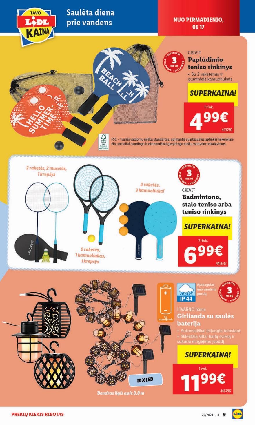 Lidl ne maisto leidinys akcijos nuo 
  2024-06-17 iki 
  2024-06-23 | Leidinukas.lt puslapis 9