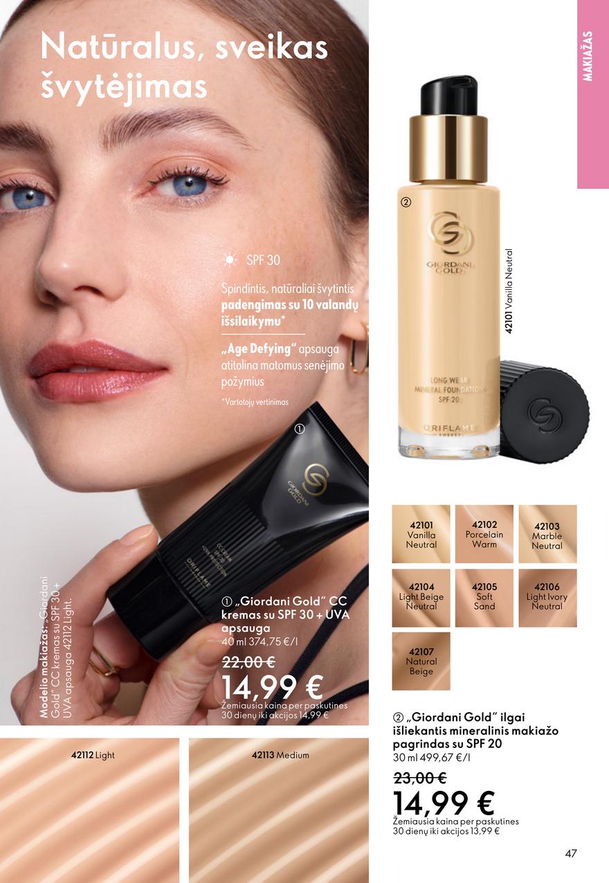 Oriflame katalogas akcijos nuo 
  2025-10-08 iki 
  2025-10-28 | Leidinukas.lt puslapis 47