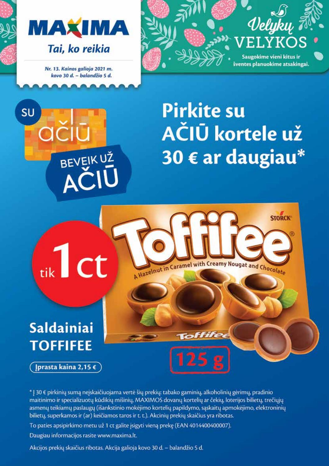 Maxima kaininis leidinys akcijos nuo 
  2021-03-30 iki 
  2021-04-05 | Leidinukas.lt puslapis 1