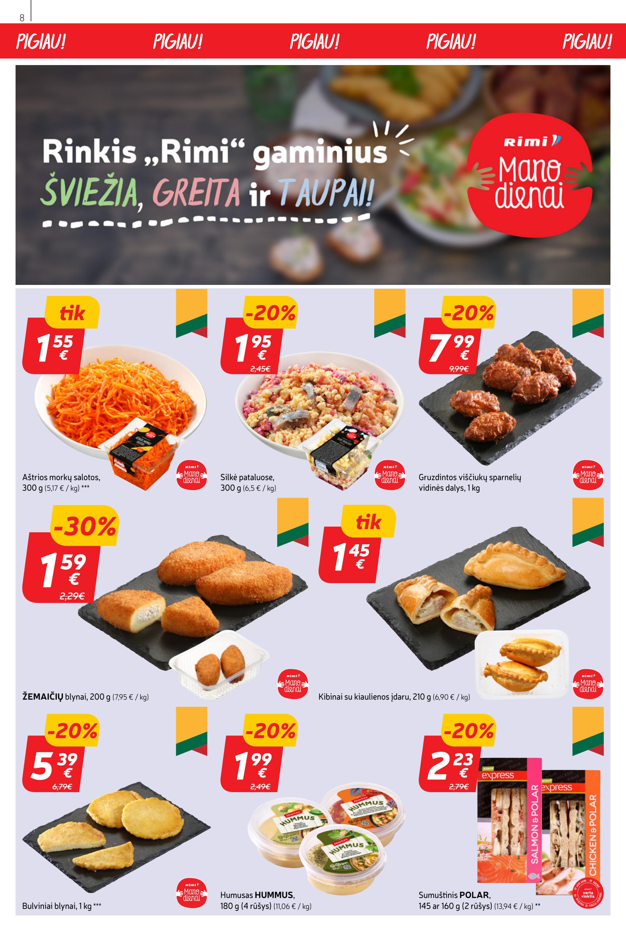 Rimi savaitinis leidinys akcijos nuo 
  2023-03-14 iki 
  2023-03-20 | Leidinukas.lt puslapis 8