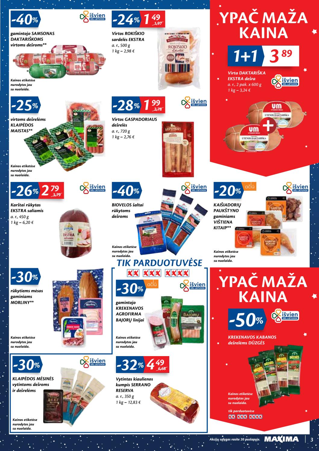 Maxima kaininis leidinys akcijos nuo 
  2020-12-29 iki 
  2021-01-04 | Leidinukas.lt puslapis 3