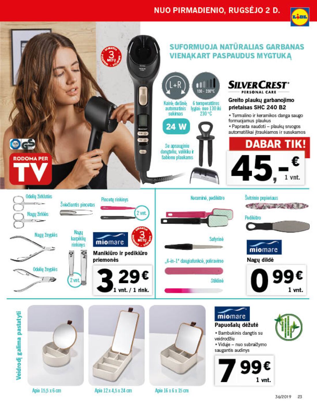 Lidl savaitinis leidinys akcijos nuo 
  2019-09-02 iki 
  2019-09-08 | Leidinukas.lt puslapis 23