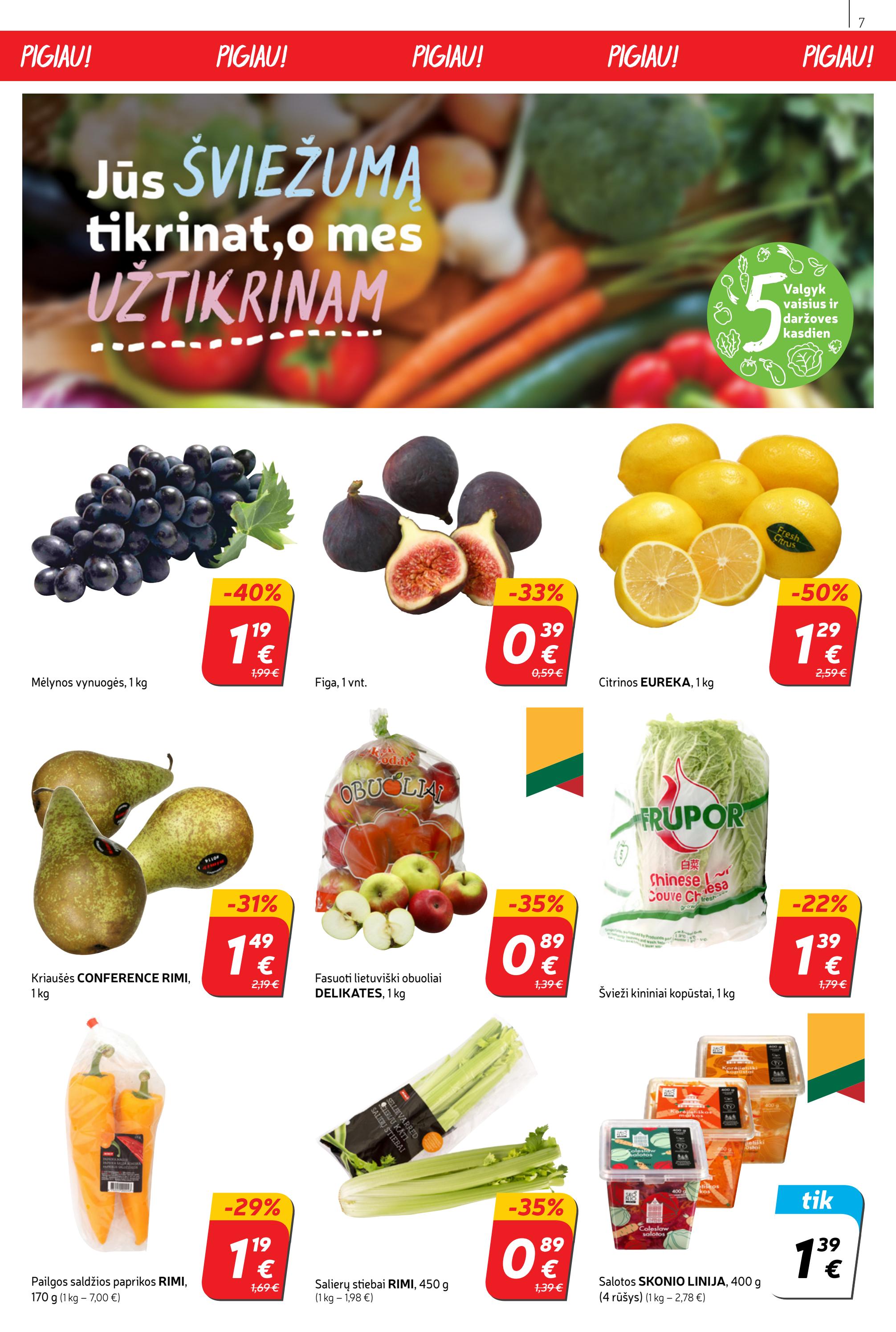 Rimi savaitinis leidinys akcijos nuo 
  2022-10-04 iki 
  2022-10-10 | Leidinukas.lt puslapis 7