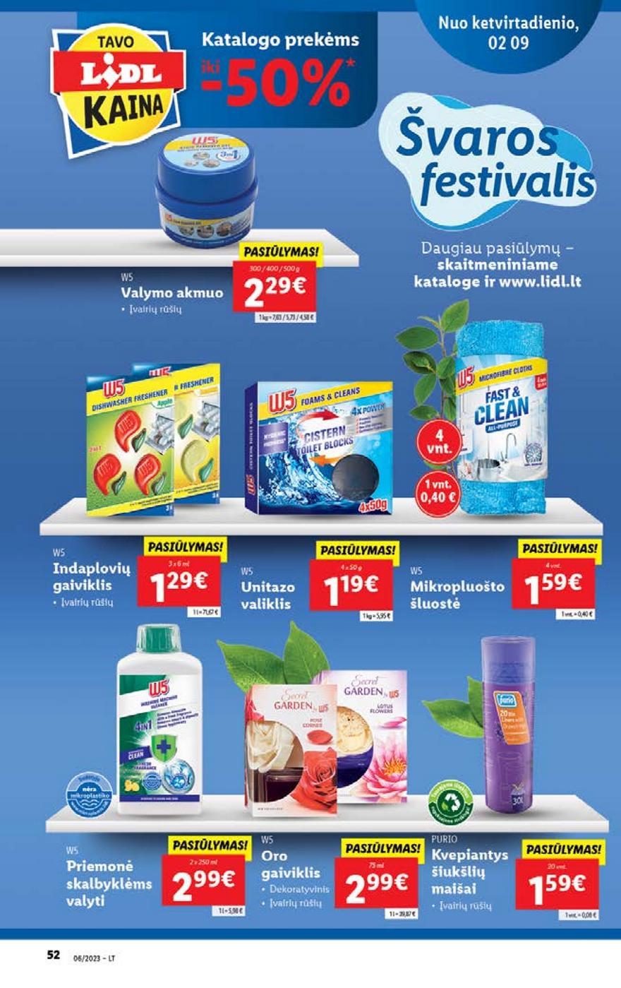 Lidl pasiūlymai akcijos nuo 
  2023-02-06 iki 
  2023-02-12 | Leidinukas.lt puslapis 50