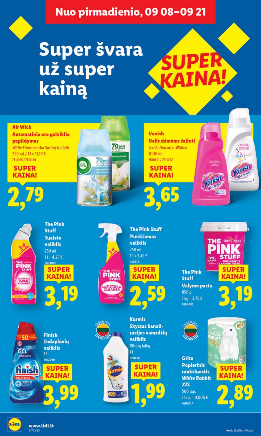 Lidl leidinys akcijos nuo 
  2025-09-08 iki 
  2025-09-14 | Leidinukas.lt puslapis 34