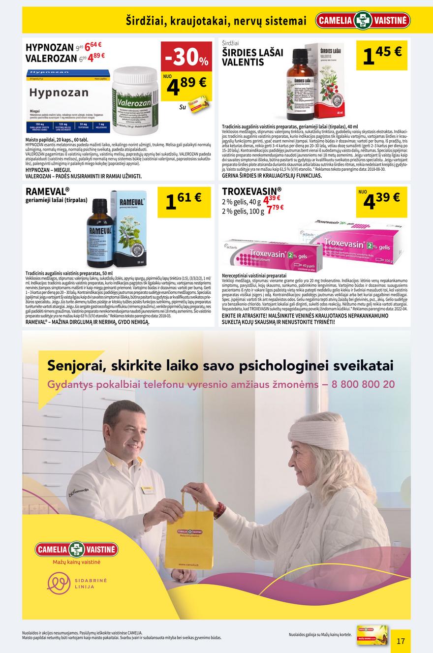 Camelia gegužės leidinys akcijos nuo 
  2022-05-01 iki 
  2022-05-31 | Leidinukas.lt puslapis 17