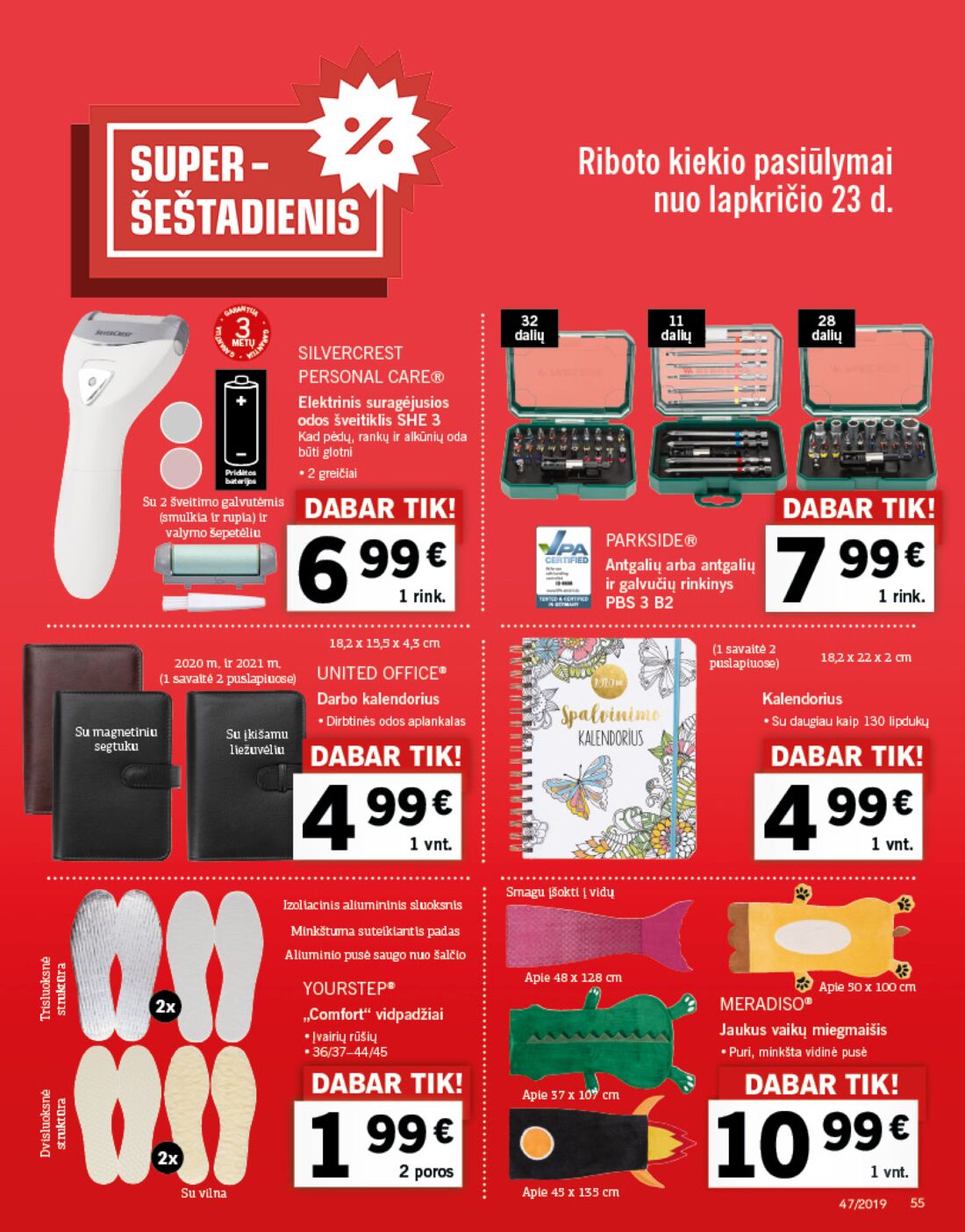 Lidl savaitinis leidinys akcijos nuo 
  2019-11-18 iki 
  2019-11-24 | Leidinukas.lt puslapis 55