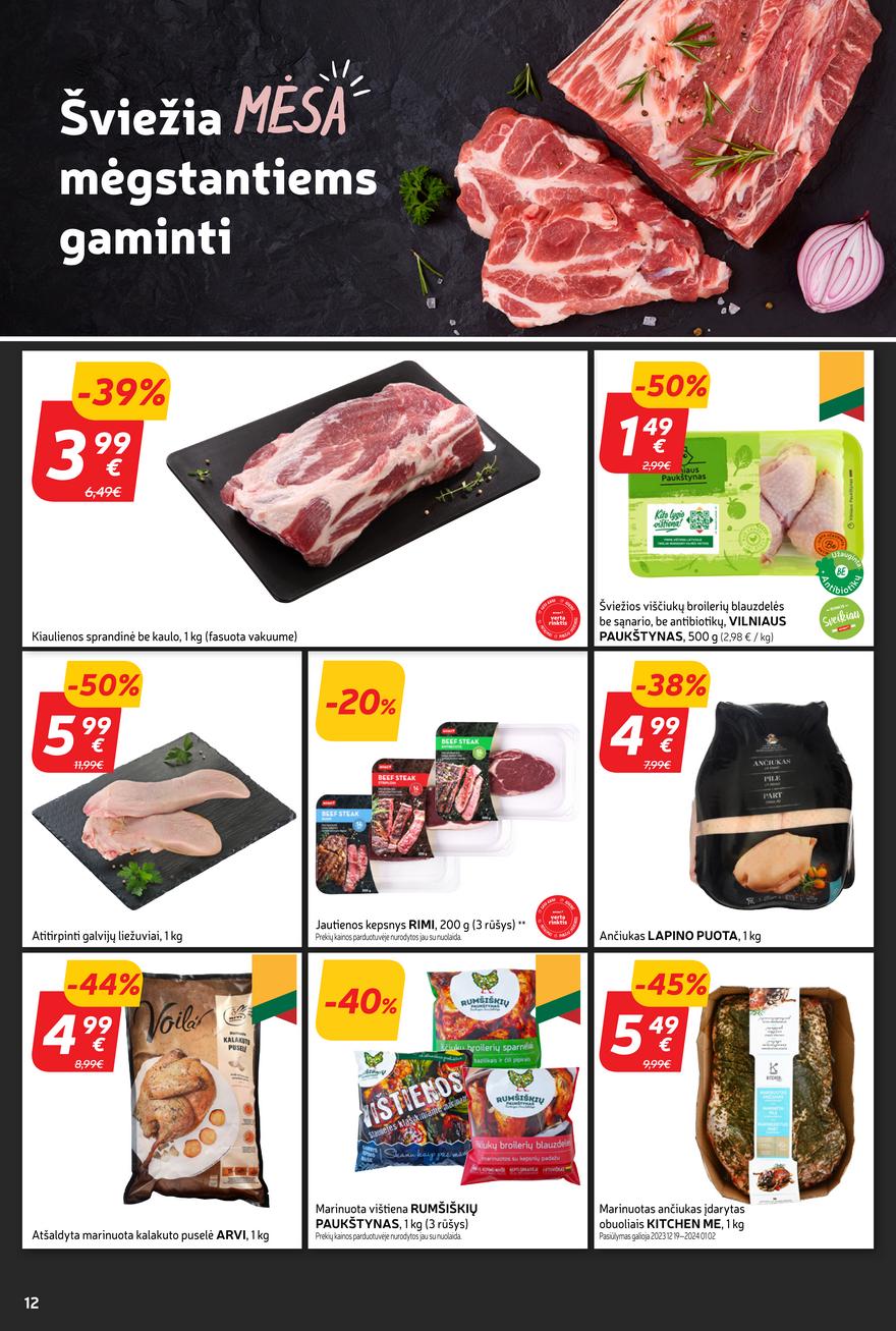Rimi savaitinis leidinys akcijos nuo 
  2023-12-19 iki 
  2023-12-26 | Leidinukas.lt puslapis 12