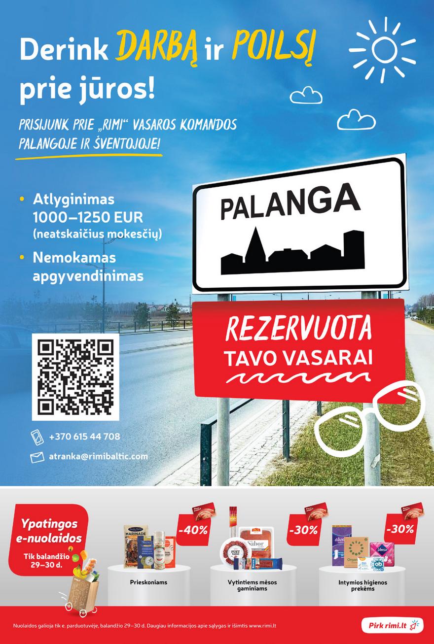 Rimi savaitinis leidinys akcijos nuo
2024-04-30 iki
2024-05-06 | Leidinukas.lt puslapis 17