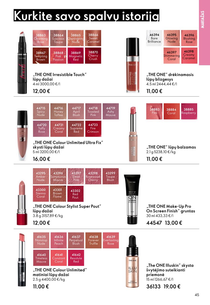 Oriflame katalogas akcijos nuo 
  2025-10-08 iki 
  2025-10-28 | Leidinukas.lt puslapis 45