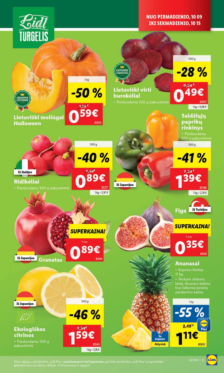 Lidl pasiūlymai akcijos nuo 
  2023-10-09 iki 
  2023-10-15 | Leidinukas.lt puslapis 14