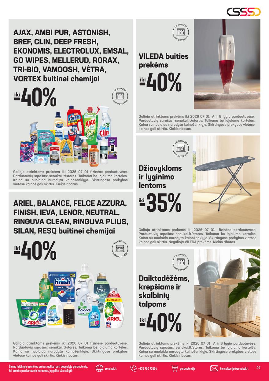 Senukai leidinys akcijos nuo 
  2026-06-18 iki 
  2026-07-01 | Leidinukas.lt puslapis 27