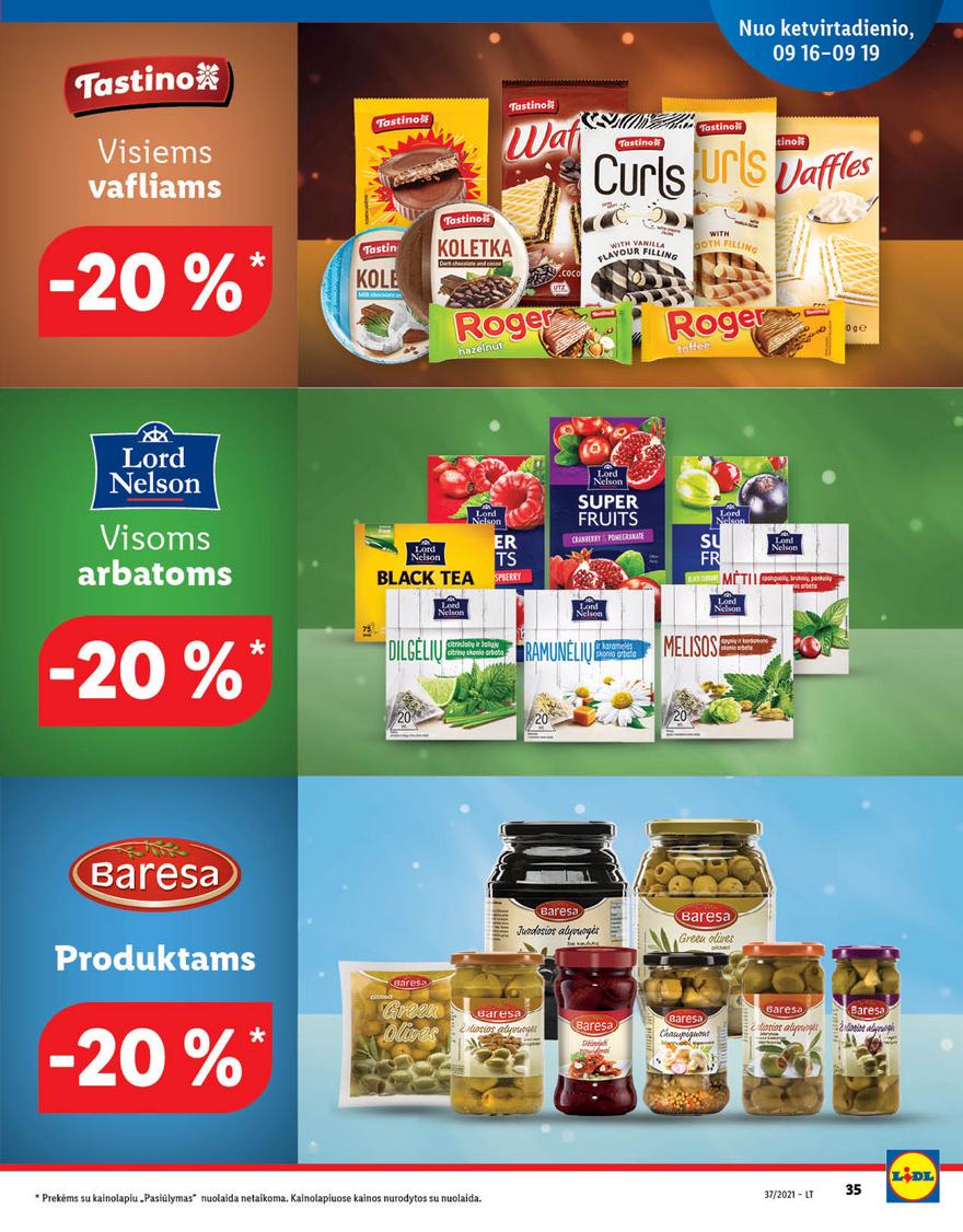 Lidl maisto prekių pasiūlymai akcijos nuo 
  2021-09-13 iki 
  2021-09-19 | Leidinukas.lt puslapis 35