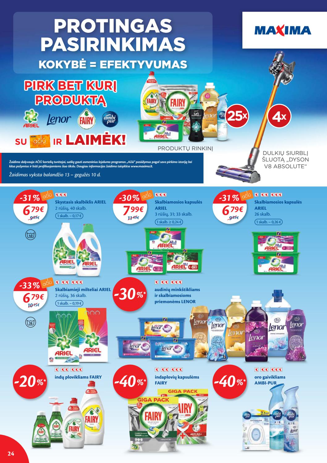 Maxima leidinys akcijos nuo 
  2021-04-13 iki 
  2021-04-19 | Leidinukas.lt puslapis 24