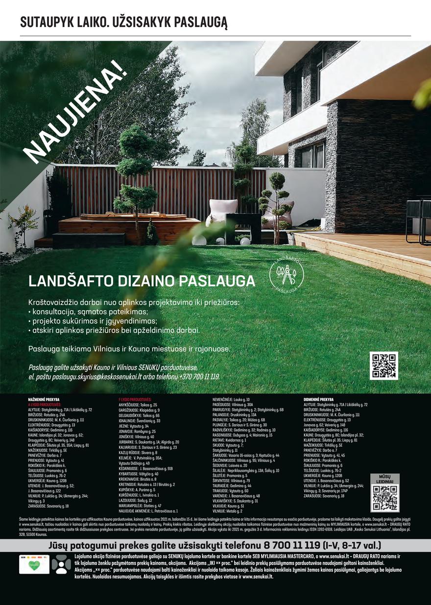 Senukai leidinys akcijos nuo 
  2021-04-15 iki 
  2021-05-03 | Leidinukas.lt puslapis 32