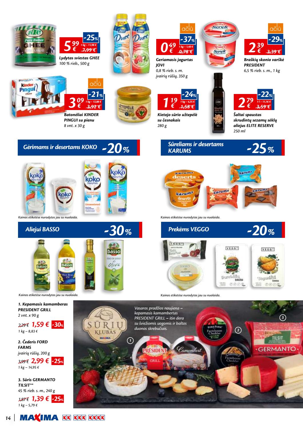 Maxima kaininis leidinys akcijos nuo 
  2019-06-06 iki 
  2019-06-19 | Leidinukas.lt puslapis 14