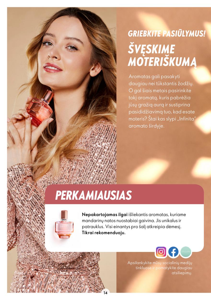 Oriflame katalogas akcijos nuo 
  2022-12-21 iki 
  2023-01-10 | Leidinukas.lt puslapis 14