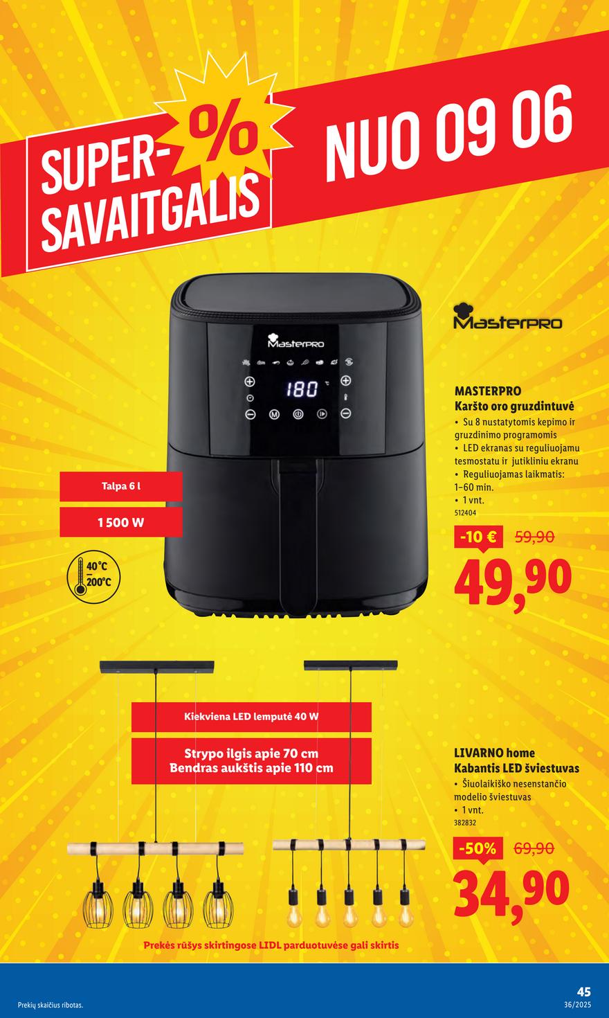 Lidl ne maisto leidinys akcijos nuo 
  2025-09-01 iki 
  2025-09-07 | Leidinukas.lt puslapis 45