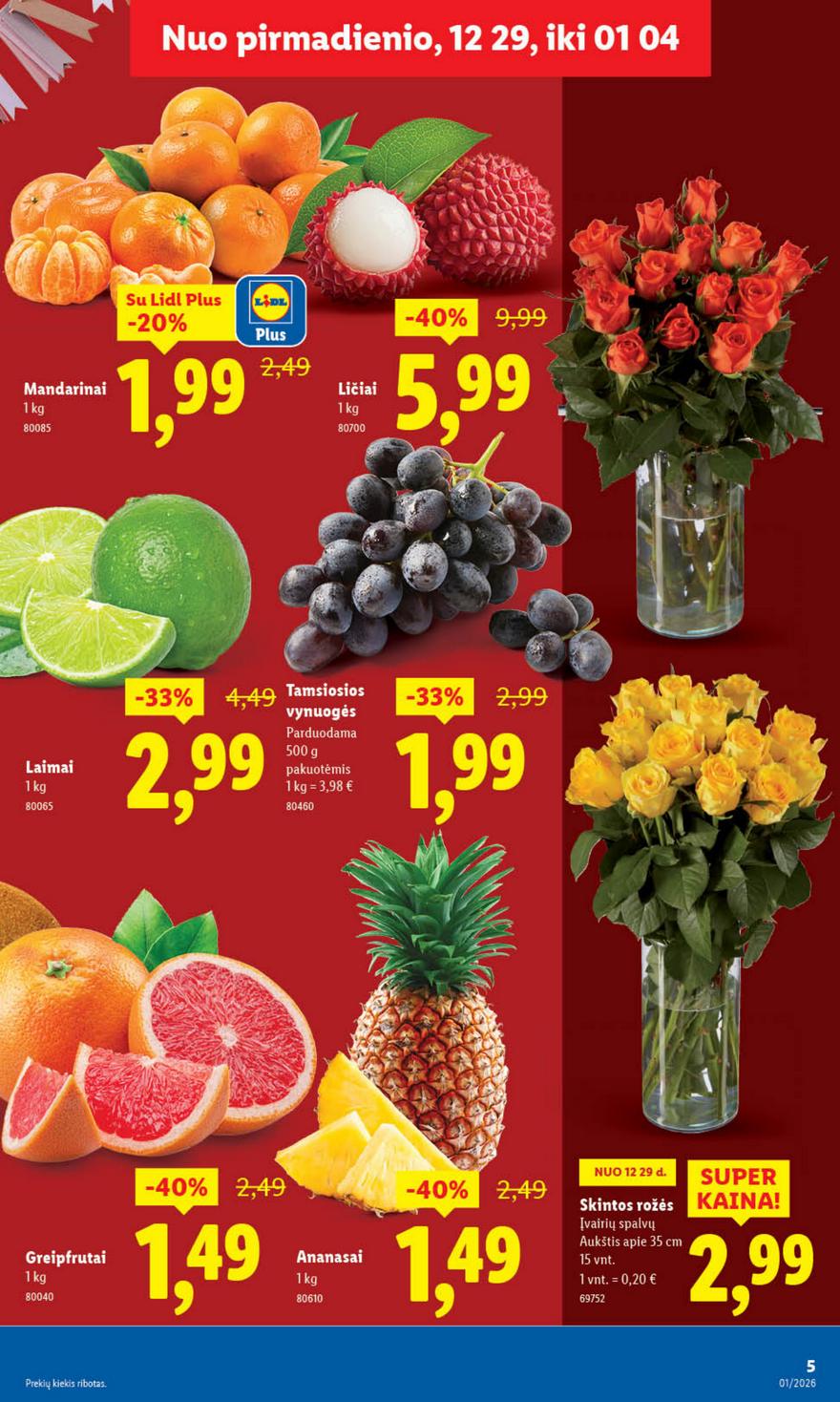 Lidl leidinys akcijos nuo 
  2025-12-29 iki 
  2026-01-04 | Leidinukas.lt puslapis 5