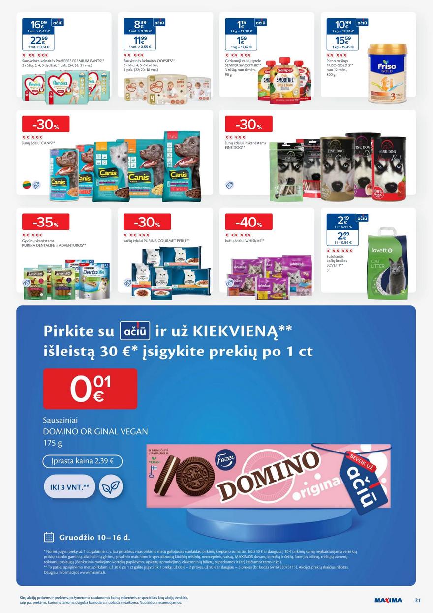 Maxima savaitinis leidinys 50 akcijos nuo
2024-12-10 iki
2024-12-16 | Leidinukas.lt puslapis 21