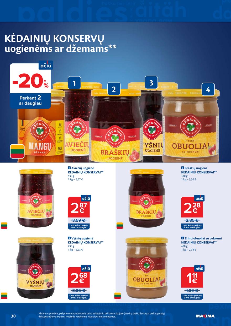 Maxima leidinys akcijos nuo 
  2026-04-21 iki 
  2026-04-27 | Leidinukas.lt puslapis 30