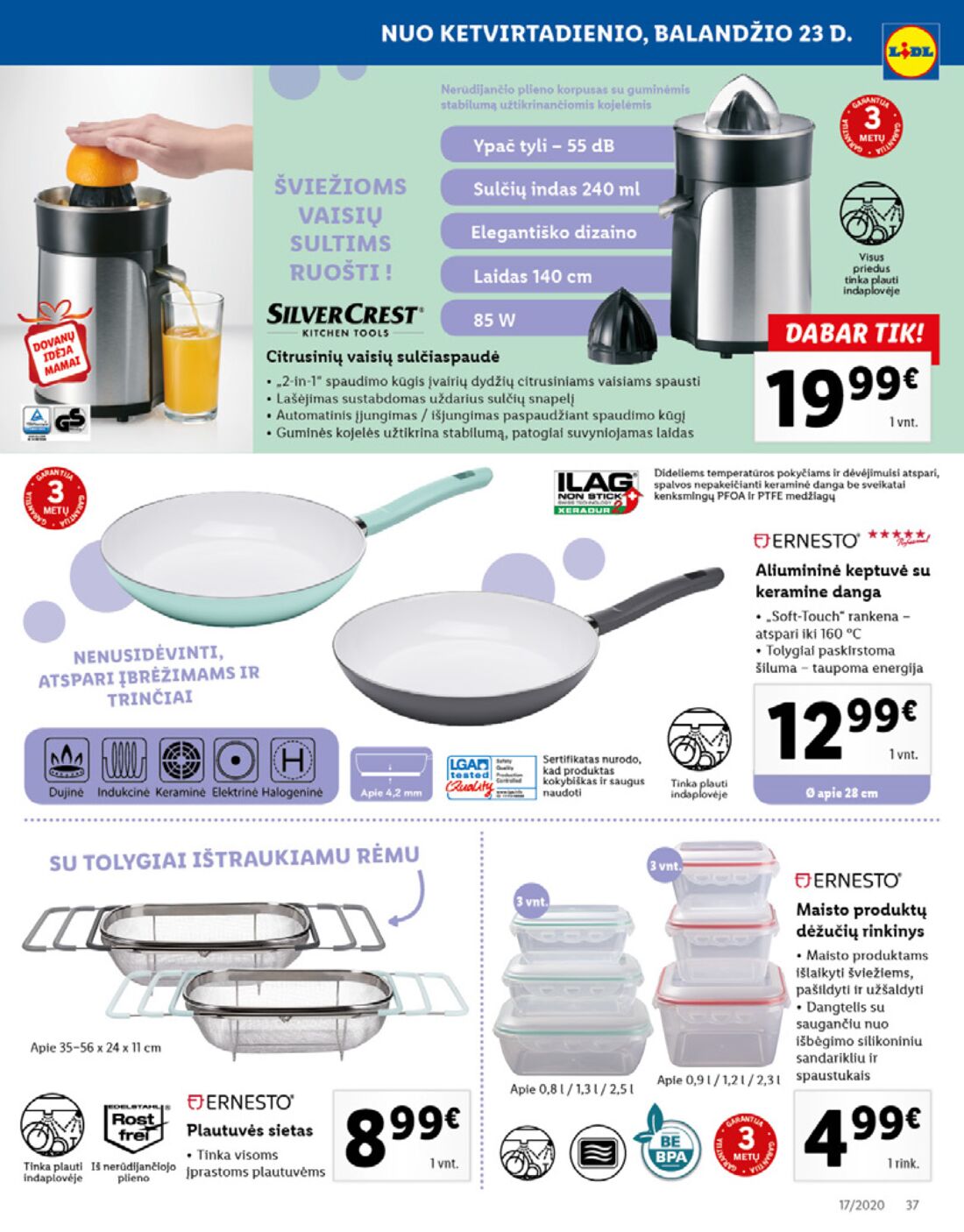 Lidl savaitinis leidinys akcijos nuo 
  2020-04-20 iki 
  2020-04-26 | Leidinukas.lt puslapis 37