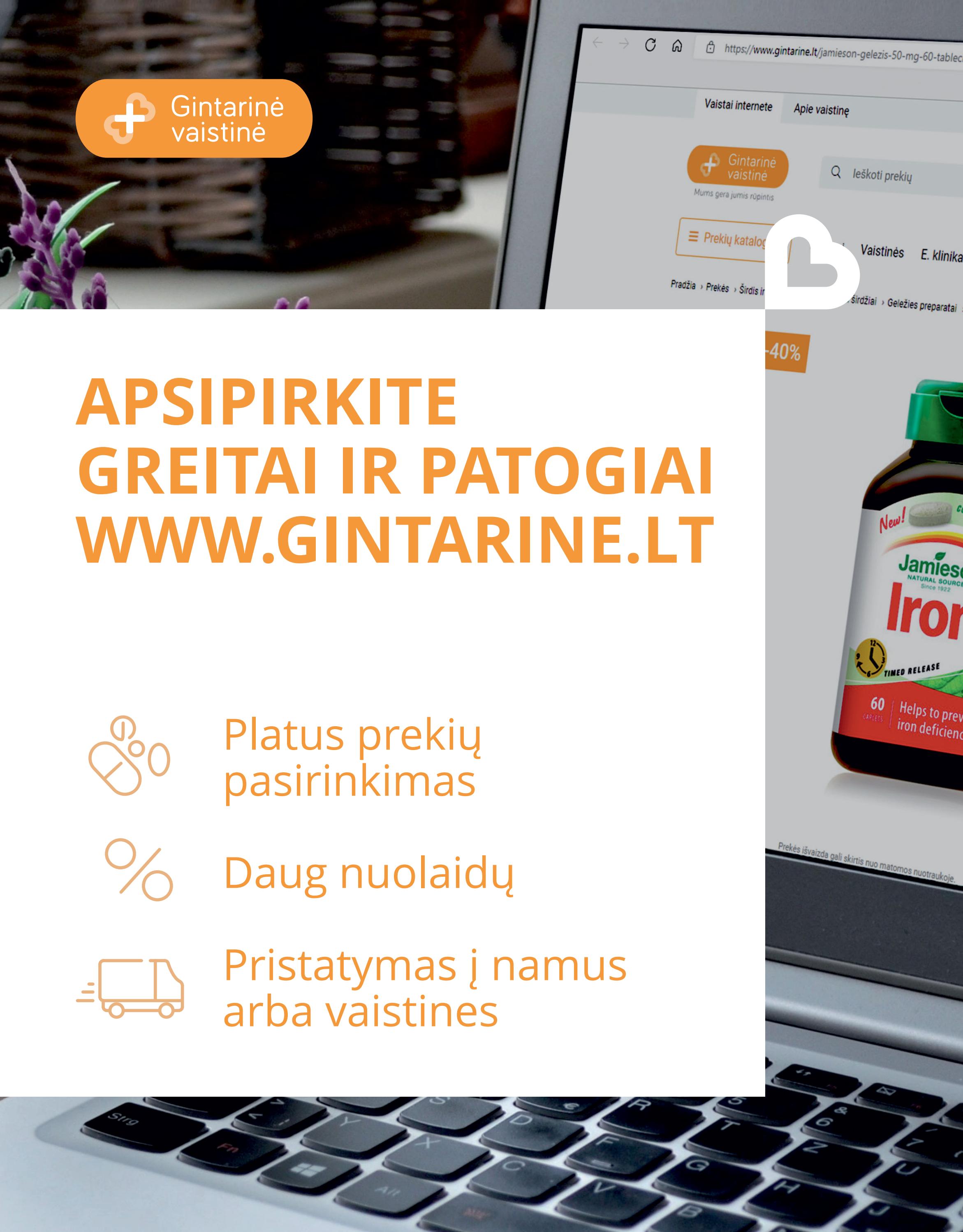 Gintarinė vaistinė leidinys akcijos nuo 
  2022-11-01 iki 
  2022-11-30 | Leidinukas.lt puslapis 30