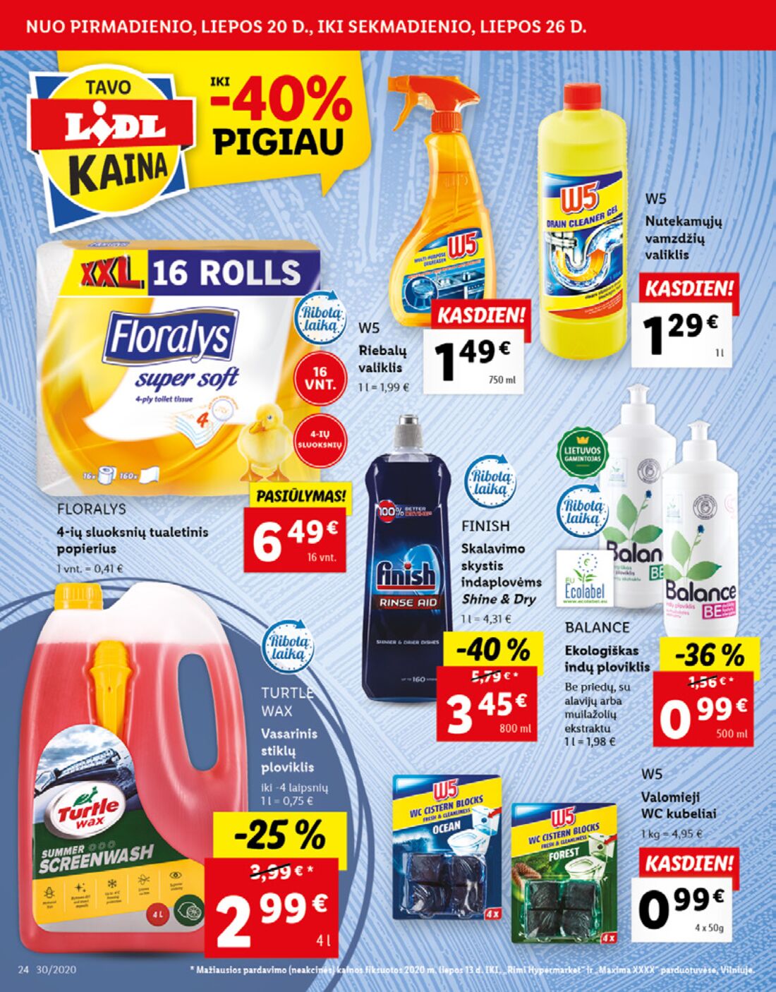 Lidl savaitinis leidinys akcijos nuo 
  2020-07-20 iki 
  2020-07-26 | Leidinukas.lt puslapis 24