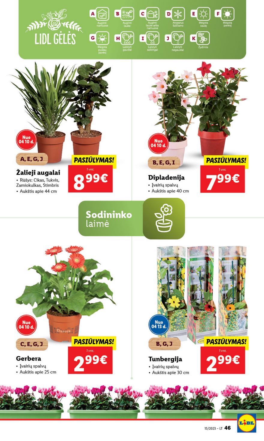 Lidl pasiūlymai akcijos nuo 
  2023-04-10 iki 
  2023-04-16 | Leidinukas.lt puslapis 46