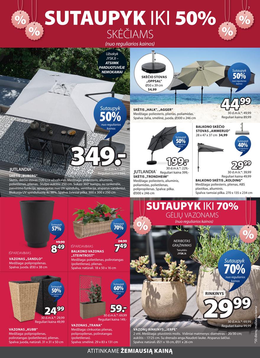 Jysk leidinys akcijos nuo 
  2026-06-16 iki 
  2026-06-29 | Leidinukas.lt puslapis 7
