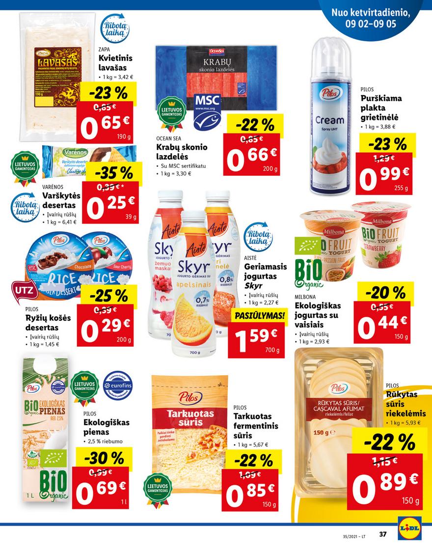 Lidl maisto prekių pasiūlymai akcijos nuo 
  2021-08-30 iki 
  2021-09-05 | Leidinukas.lt puslapis 37