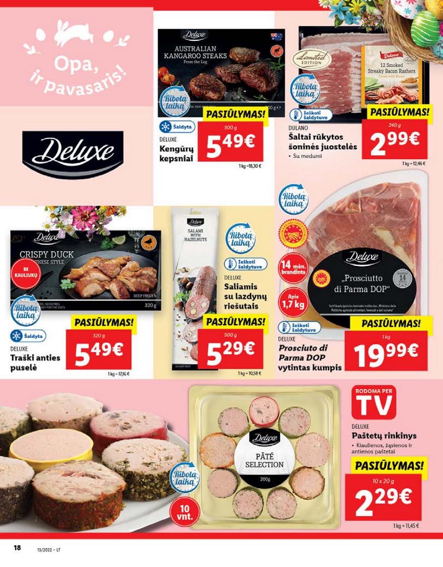 Lidl maisto prekių pasiūlymai akcijos nuo 
  2022-03-28 iki 
  2022-04-03 | Leidinukas.lt puslapis 18