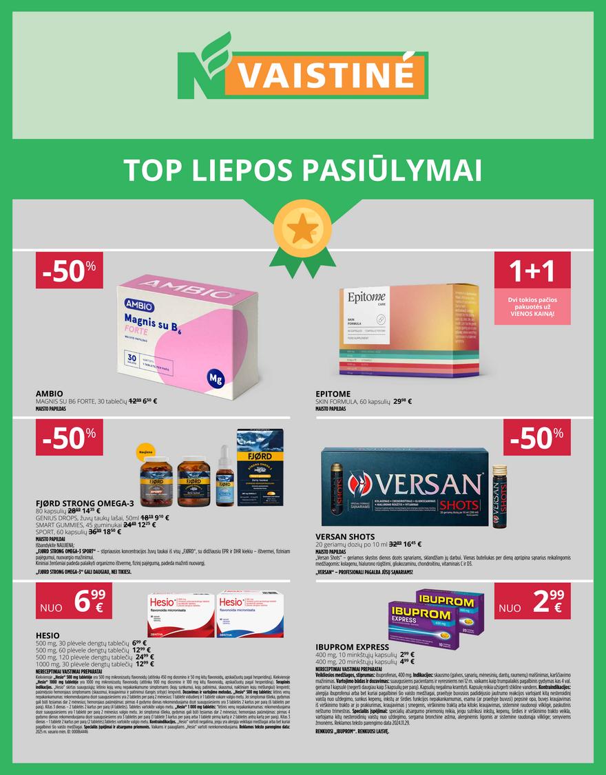 Norfos vaistinės leidinys akcijos nuo 
  2026-07-01 iki 
  2026-07-31 | Leidinukas.lt puslapis 1