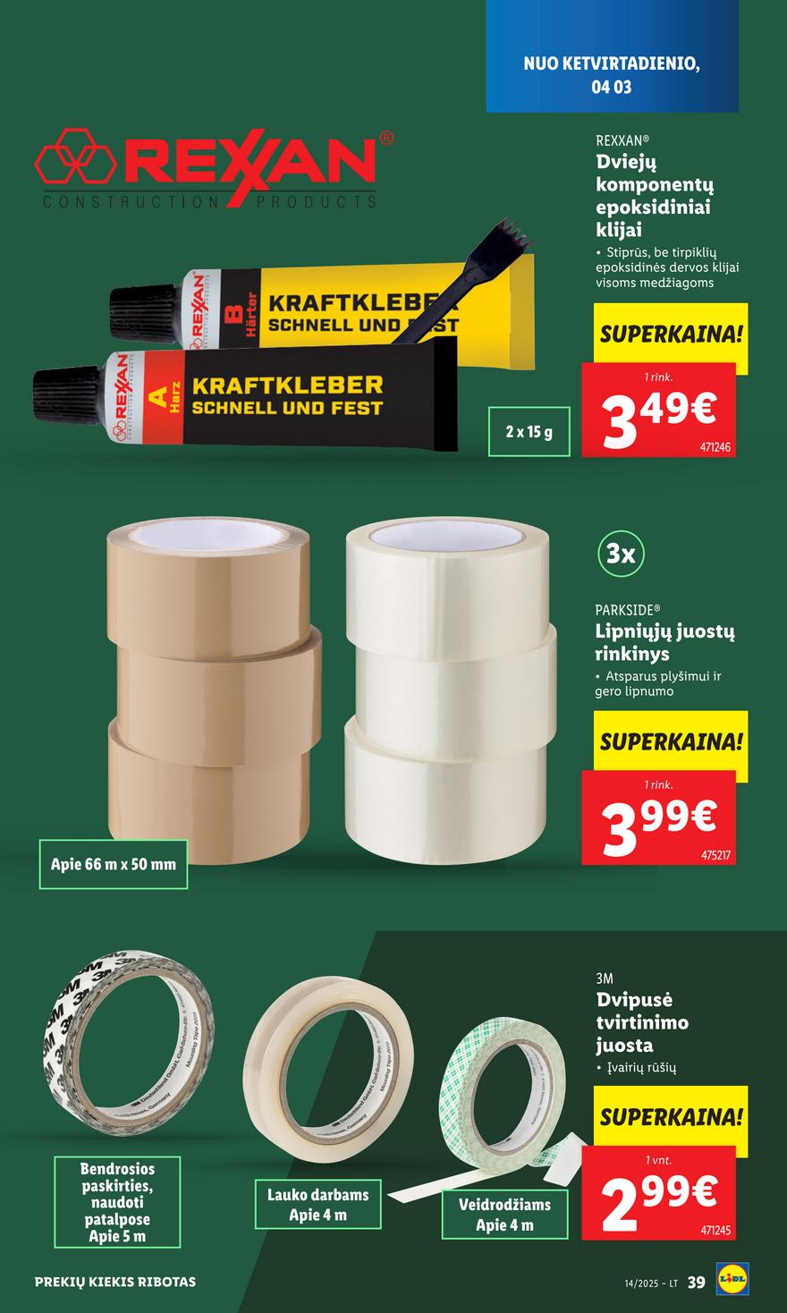 Lidl ne maisto leidinys akcijos nuo 
  2025-03-31 iki 
  2025-04-06 | Leidinukas.lt puslapis 39