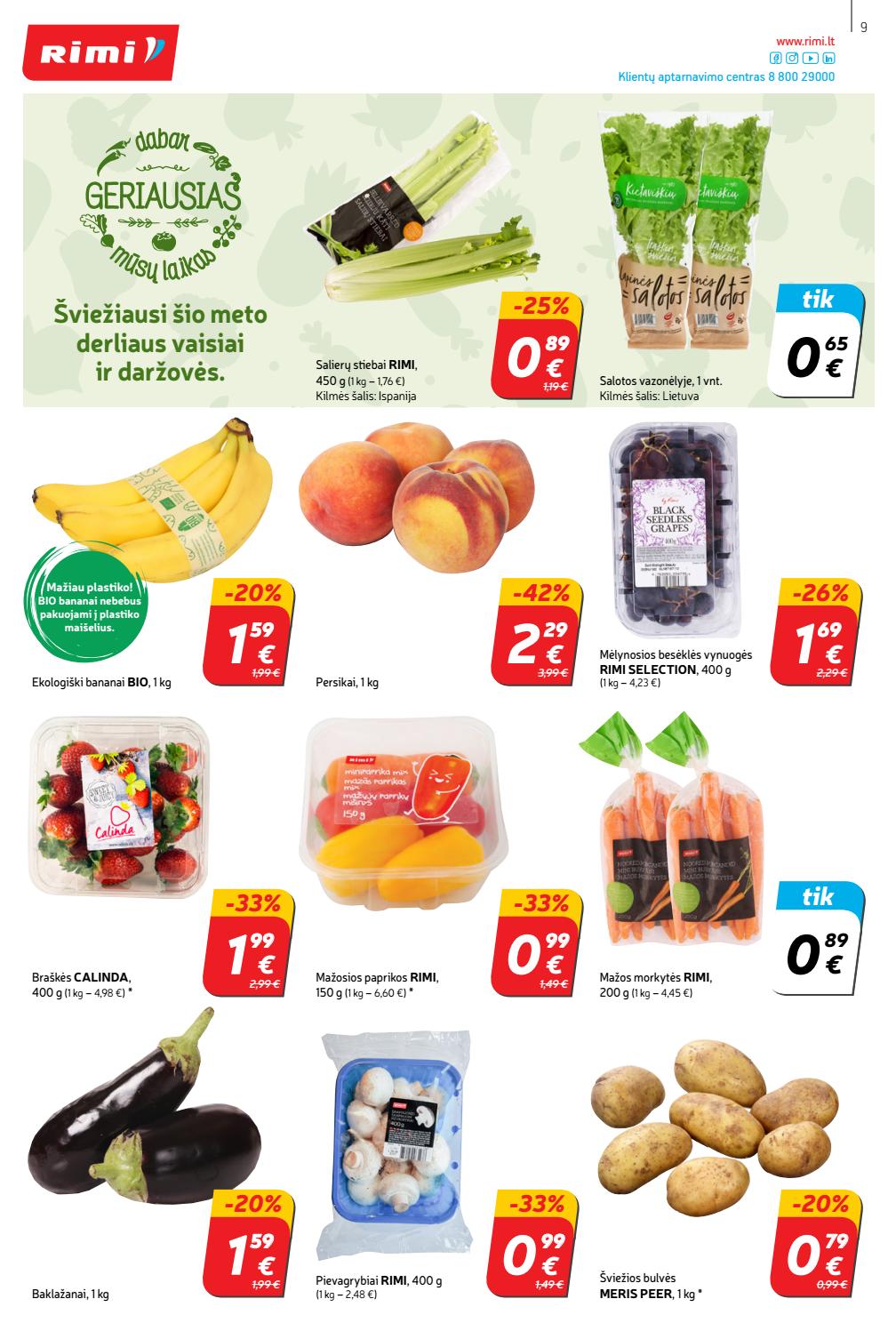 Rimi savaitinis leidinys akcijos nuo 
  2020-05-26 iki 
  2020-06-01 | Leidinukas.lt puslapis 9