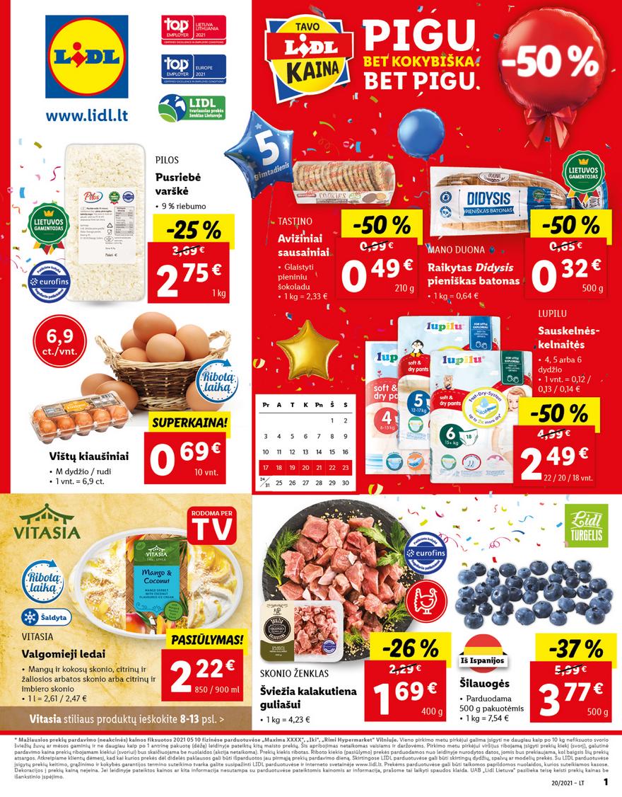 Lidl maisto prekių pasiūlymai akcijos nuo 
  2021-05-17 iki 
  2021-05-23 | Leidinukas.lt puslapis 1