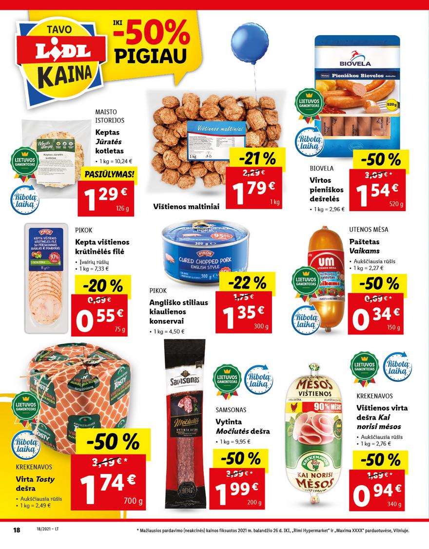 Lidl maisto prekių pasiūlymai akcijos nuo 
  2021-05-03 iki 
  2021-05-09 | Leidinukas.lt puslapis 18